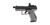 Umarex Walther PPQ M2 TAC Combo 4,6" 4.5mm ilmapistooli, rihlattu piippu