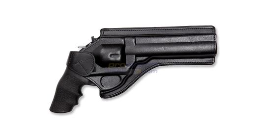 Strike Systems vyökotelo revolverille, Dan Wesson 715 6"/8", nahkaa, musta