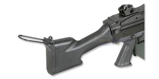 Cybergun FN M249 Mk2 konekivääri - metalli, musta - Olkatuki