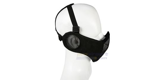 Diablo V3 Metal Mesh Half Mask Black