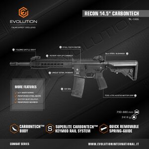 Evolution Recon 14.5 Carbontech sähköase, musta