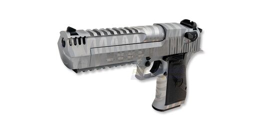 Cybergun Desert Eagle L6 GBB, Full Metal, Silver With Tiger Stripes
