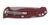 Umarex Elite Force EF170 – Red G10 Folding Knife with 440A Steel Blade and Back-Lock Mechanism - Burgundy red G10 handle with polished texture for secure grip