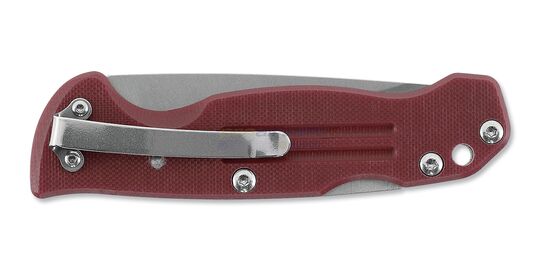 Umarex Elite Force EF170 – Red G10 Folding Knife with 440A Steel Blade and Back-Lock Mechanism - Burgundy red G10 handle with polished texture for secure grip