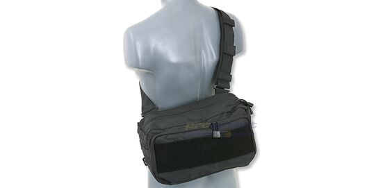 Ratalaukku kompakti, musta