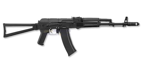 AKS-74N Electric Airsoft Rifle Black – AEG with Folding Stock - AKS-74N black electric airsoft rifle with folding stock
