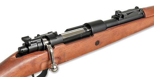 Mauser Kar K98 jousitoiminen kivääri (hylsyillä), puutukki
