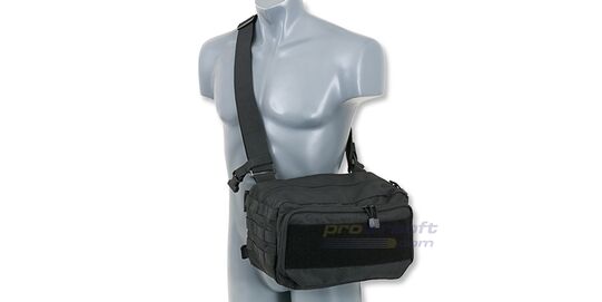 Ratalaukku kompakti, musta