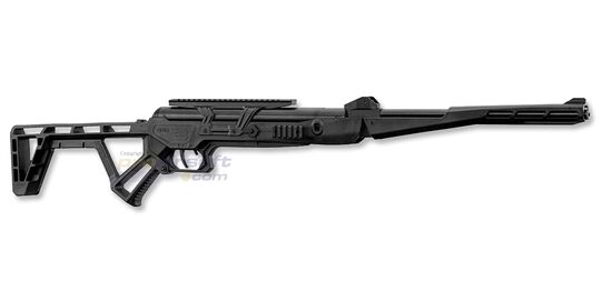 Black Bunker BM8 Survival 4.5mm ilmakivääri, musta - Musta taittuva selviytymiskivääri 4.5mm kaliiperissa