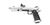 Vorsk Hi-Capa TITAN 7 GBB With Red Dot Sight, Full Metal, Silver/Black