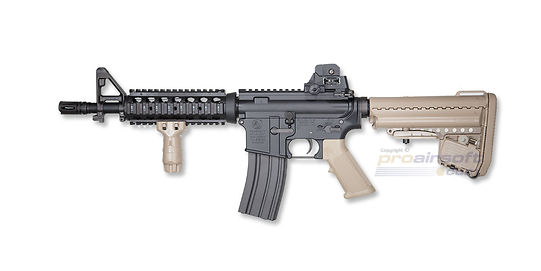 Marui Next-Gen M4 CQB-R F.D.E. NGRS blowback sähköase - metalli, musta/hiekka - Tokyo Marui Next-Gen M4 CQB-R F.D.E. täysmetallinen blowback sähköase