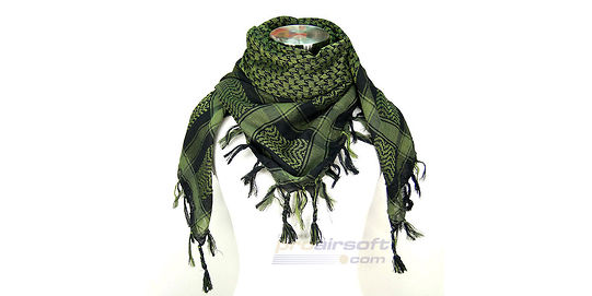 Mil-Tec shemagh huivi, musta/vihreä