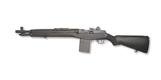 Marui M14 SOCOM AEG – Modernized Full Metal M14 Rifle - Marui M14 SOCOM electric airsoft rifle with short SOCOM barrel
