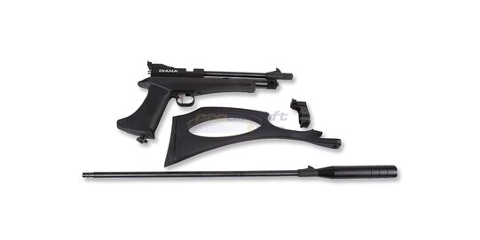Diana Chaser Rifle Kit CO₂ Air Pistol .22 Cal – Convertible Pistol & Rifle Combo - Pistol, stock and rifle barrel