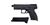 ASG P-10 C OR-OT CO2 pistooli, blowback, metalliluisti, musta