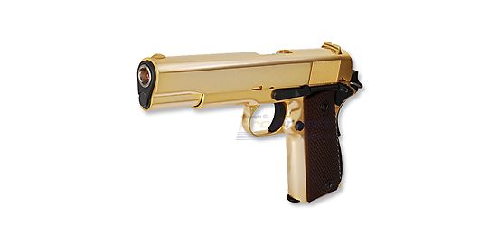 WE Colt M1911 Gas Pistol, Gold