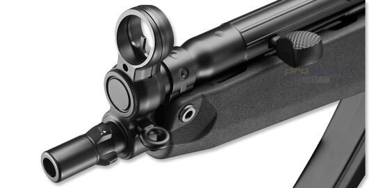 Marui Next-Gen MP A4 NGRS Blowback AEG – Full Metal, 3-Burst - Tokyo Marui MP5 A4 Next-Gen front sight