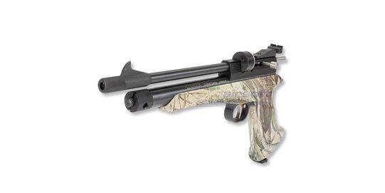Artemis CP2 4,5mm CO2 ilma-ase, camo - Artemis CP2 4,5 mm CO₂ ilma-ase pistoolikokoonpanossa camo-viimeistelyllä