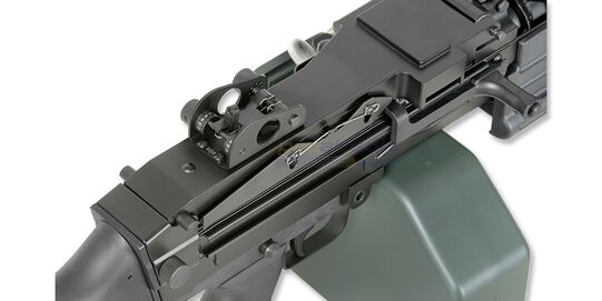 Cybergun FN M249 Mk2 konekivääri - metalli, musta - Takatähtäin