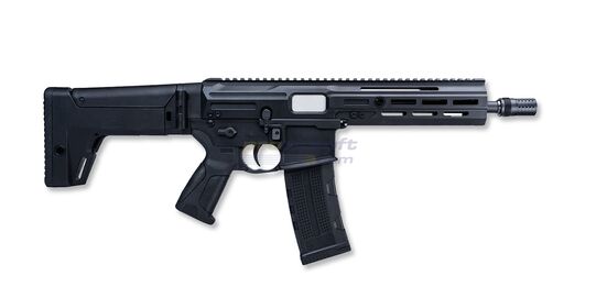 ASG FLCN 5.56 M95 sähköase – MOSFET, ETU, M-LOK Sportline - Moderni AR-tyylinen airsoft sähköase sivulta
