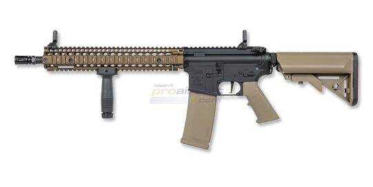 Specna Arms Daniel Defence Mk18 P26 Prime HAL ETU Chaos Bronze, hiekka