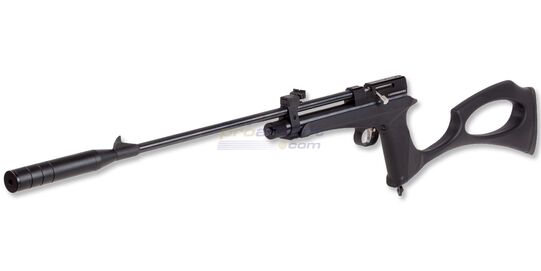 Diana Chaser Rifle Kit CO₂ Air Pistol .22 Cal – Convertible Pistol & Rifle Combo - Diana Chaser in rifle configuration with long barrel and shoulder stock