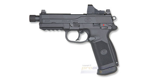 Cybergun FNX-45 blowback kaasupistooli, metalli musta