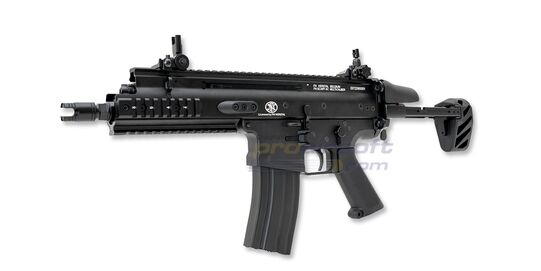 Cybergun FN SCAR-SC sähköase - metalli, MOSFET, musta - Cybergun FN SCAR-SC metallirunkoinen airsoft sähköase musta