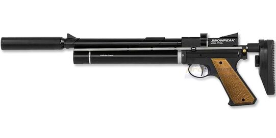 Snowpeak PP750L PCP Air Pistol 5.5mm – Long Version with Adjustable Stock & Suppressor