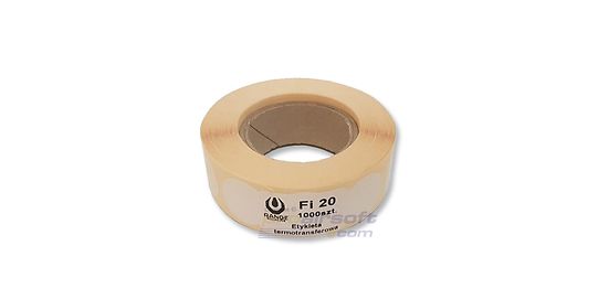 Paikkatarra 20mm valkoinen 1000kpl