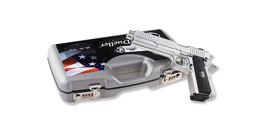 Cybergun Dueller Prismatic CO2 pistooli, metalli hopea