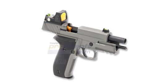 Raven R226 GBB With Red Dot Sight, Full Metal, Grey/Black