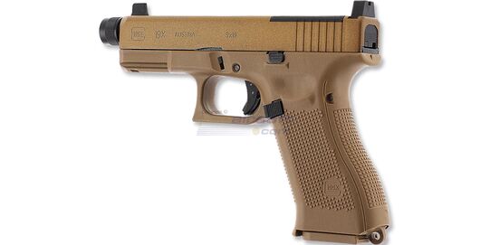 Umarex Glock 19X MOS Gen5 CO₂ Air Pistol 4.5 mm, Coyote – Optics Ready with Threaded Barrel - Coyote Umarex Glock 19X MOS Gen5 4.5 mm CO₂ air pistol