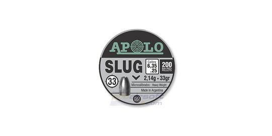 Apolo Slug 6.35mm 2,14g 200kpl