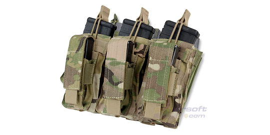 Condor Triple Kangaroo Mag Pouch Multicam