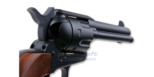 Marui SAA .45 Civilian 4.75" Spring Revolver – Classic Western Airsoft, Black - Marui SAA .45 Civilian 4.75