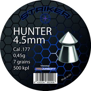 Striker Hunter 4.5mm 500pcs Pointed Pellets For Target Shooting