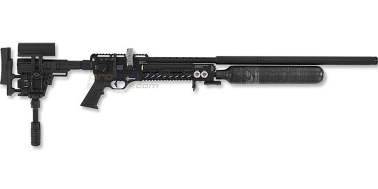 Hatsan Factor Sniper L PCP Air Rifle .25 Cal – Adjustable Regulator, Carbon Fiber Tank & Quiet Energy System - Hatsan Factor Sniper L PCP air rifle .25 caliber with extended stock