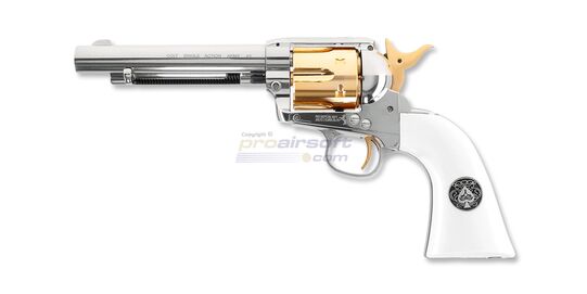 Umarex Colt SAA Smoke Wagon 4,5mm CO2, Nickel/Gold