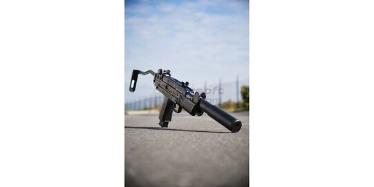 Umarex IWI Mini UZI 4.5 mm Spring Air Rifle – Rifled Barrel and Folding Stock - Umarex IWI Mini UZI 4.5 mm spring air rifle