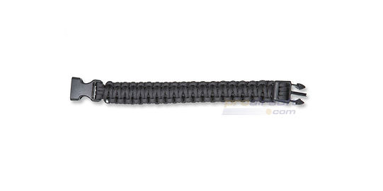 Mil-Tec Paracord-ranneke (265cm), musta