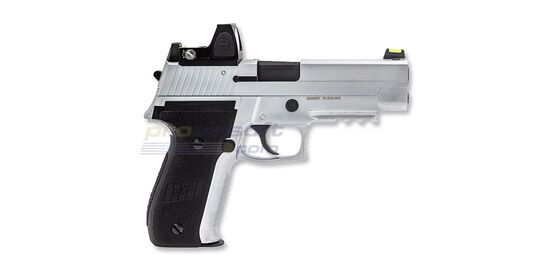 Raven R226 GBB With Red Dot Sight, Full Metal, Brushed Chrome