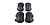 Diablo Knee + Elbow Pads, Black