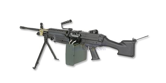 Cybergun FN M249 Mk2 konekivääri - metalli, musta - Cybergun FN M249 Mk2