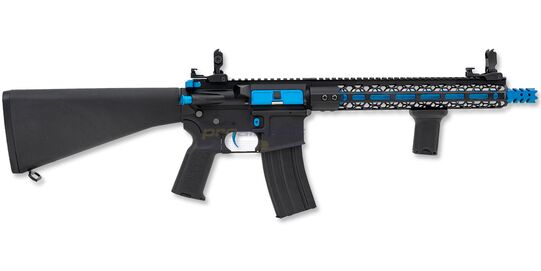 Cybergun Colt M4 Lima sähköase – metalli, M-LOK, MOSFET, sininen - Cybergun Colt M4 Lima sininen