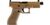 Umarex Glock 19X MOS Gen5 CO₂ Air Pistol 4.5 mm, Coyote – Optics Ready with Threaded Barrel - Coyote Umarex Glock 19X MOS Gen5 4.5 mm CO₂ air pistol