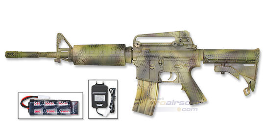 ASG M15A4 sähköase, vihreä camo