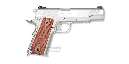 Cybergun Colt M1911 Rail CO2 blowback Silver