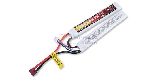 Matrix High Performance 7,4V 2000mAh 20C Lipo akku (Deans liitin) - Matrix High Performance 7,4V 2000mAh kaksiosainen LiPo-akku airsoft-käyttöön.