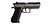 Cybergun Baby Desert Eagle ilmapistooli 4,5mm CO2, metalli musta/hopea